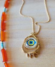 Load image into Gallery viewer, 🧿 Bermuda Amazonite & Fire Agate with Larimar  🧿