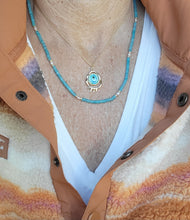 Load image into Gallery viewer, 🧿 Bermuda Amazonite & Fire Agate with Larimar  🧿