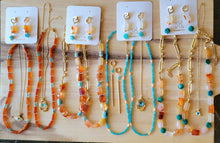 Load image into Gallery viewer, 🧿 Bermuda Amazonite & Fire Agate with Larimar  🧿