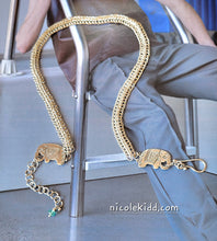 Load image into Gallery viewer, Woven Sterling Chocker with Elephants π