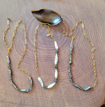 Load image into Gallery viewer, LUNA (Biwa Pearl & Labradorite)