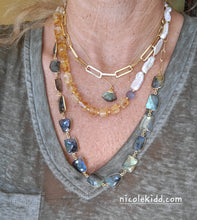 Load image into Gallery viewer, Ambrosia (Biwa Pearls & Labradorite & Citrines)