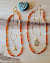 Load image into Gallery viewer, 🧿 Bermuda Amazonite & Fire Agate with Larimar  🧿