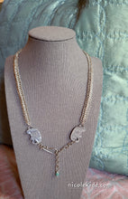 Load image into Gallery viewer, Woven Sterling Chocker with Elephants π
