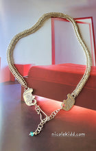 Load image into Gallery viewer, Woven Sterling Chocker with Elephants π