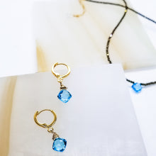 Load image into Gallery viewer, Swiss Blue Topaz Necklace (December birthstone)