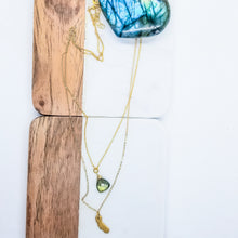 Load image into Gallery viewer, I ❤ CALIFORNIA with Labradorite (Gold and Silver)