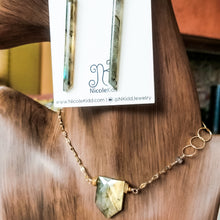 Load image into Gallery viewer, Labradorite Gold Shield II
