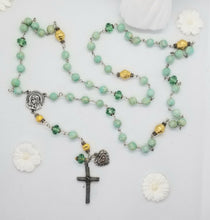 Load image into Gallery viewer, Radiate your Inner Madonna❤🙏📿: Amazonite Mary (Mint & Silver & Gold)