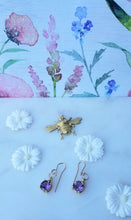 Load image into Gallery viewer, Amethyst Earrings Medley: Purple π (Opals, Brass, Goldfill -Happy bday, Aquarius!βοΈ.)