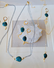 Load image into Gallery viewer, Autumn Elegance Apatite (Mixed Metal & Gold & Teal Blue)