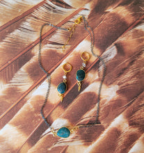 Load image into Gallery viewer, Autumn Elegance Apatite (Mixed Metal & Gold & Teal Blue)