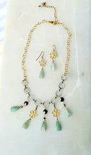 Load image into Gallery viewer, Aquamarine Flower Power (Wedding - Gold & Oxi Silver)