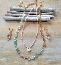 Load image into Gallery viewer, Aquamarine Nuggets on Gold (March Birthstone ♓︎)