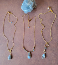 Load image into Gallery viewer, Glacier Lake Designs 💧 (Blue & Gold & Pearls)