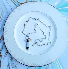Load image into Gallery viewer, BumbleBee Jasper on Moonstone Rosary (with Yellow Citrine & Fresh Water Pearl)