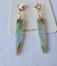 Load image into Gallery viewer, Lemuria: Blue Aquatine Calcite Daggers (Blue & gold)