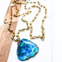 Load image into Gallery viewer, Chrysocolla Brass Stunner (🏷️ REDUCED)