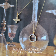 Load image into Gallery viewer, Gold Circle of Sparkly Bliss (Puffed Mariner (Gucci) Link Gold)