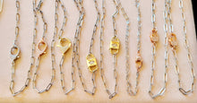 Load image into Gallery viewer, Rosegold Micro Pavé CZs Lobster on Antique Paperclip