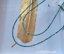 Load image into Gallery viewer, ✧ December Turquoise: Confetti Gold & Diamonds (turqoise and gold) ✧