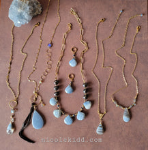 Load image into Gallery viewer, Glacier Lake Designs 💧 (Blue & Gold & Pearls)