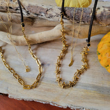 Load image into Gallery viewer, SPIKY Elegance (Leather with Gold or Silver)