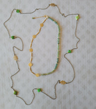 Load image into Gallery viewer, Green Apatite Mandala 💮 (Green with Gold)