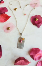 Load image into Gallery viewer, Love: You're IT ๐ฏ๐ Heart Poem Tags (Valentine's Ruby with gold & silver)
