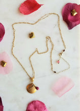 Load image into Gallery viewer, Love: You're IT ๐ฏ๐ Heart Poem Tags (Valentine's Ruby with gold & silver)