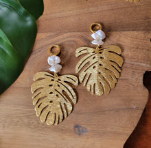 Load image into Gallery viewer, Monstera Bijou: Gold with Green White Blue