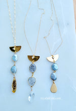Load image into Gallery viewer, Gemstone Gold Drops 💧 (Mixed Metal & Gold)