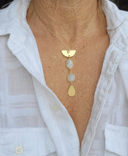 Load image into Gallery viewer, Gemstone Gold Drops 💧 (Mixed Metal & Gold)