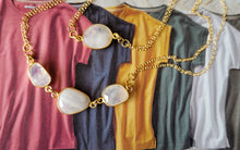 Load image into Gallery viewer, Moonstone Elegance (Mixed Metal & Gold & Moonstone)
