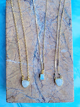 Load image into Gallery viewer, Moonstone Bliss Earrings (white & gold  ♊ Gemini)