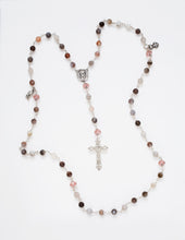 Load image into Gallery viewer, Radiate your Inner Madonna❤🙏📿: Peace Rosary (Gray & Pink & Silver)