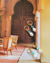 Load image into Gallery viewer, Pearls with Turquoise & Amazonite Garnish