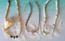 Load image into Gallery viewer, Beach Treasures III: Java Glass Chokers π§ββοΈπ (Coral Pink, Pistaccio Gree and Turquoise Blue Java Glass)