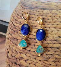 Load image into Gallery viewer, Gemstone Bezel Classic (Turquoise & Orange & Green)