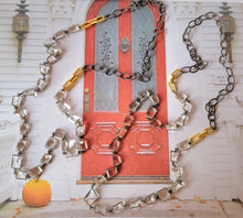 Load image into Gallery viewer, Sparkles ๐: Quartz in Mixed Metals (Gold & Oxi Silver)