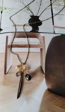 Load image into Gallery viewer, Dagger Charm: Holiday Charm Necklace 🗡️ with an Edge  (Gold & Black)