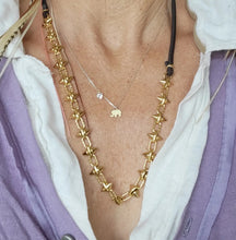 Load image into Gallery viewer, SPIKY Elegance (Leather with Gold or Silver)