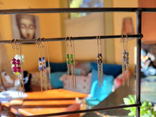 Load image into Gallery viewer, Gemstone-U-Threaders: Diamond, Ruby, Sapphire, Diopside (Black, Red, Blue, Green)-