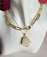 Load image into Gallery viewer, LinkedIn: Lucky 🍀 Paperclip (Gold & Lucky Charms: Happy Buddha, Shamrock 🍀)