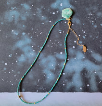 Load image into Gallery viewer, ✧ December Turquoise: Confetti Gold & Diamonds (turqoise and gold) ✧