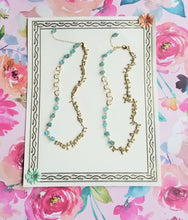 Load image into Gallery viewer, Apatite Confetti (Gold & Blue Turquoise)