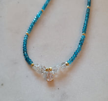Load image into Gallery viewer, CAPRI: Apatite Stunner (Herkimer & Apatite & Gold)