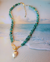 Load image into Gallery viewer, Venus Necklace (Aquamarine & Apatite & Gold)