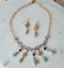 Load image into Gallery viewer, Aquamarine Flower Power (Wedding - Gold & Oxi Silver)