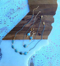 Load image into Gallery viewer, Winter Aquamarine Elegance (Mixed Metal & Silver & Blue)
